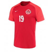 Kanada Alphonso Davies #19 Fußballbekleidung Heimtrikot WM 2022 Kurzarm
